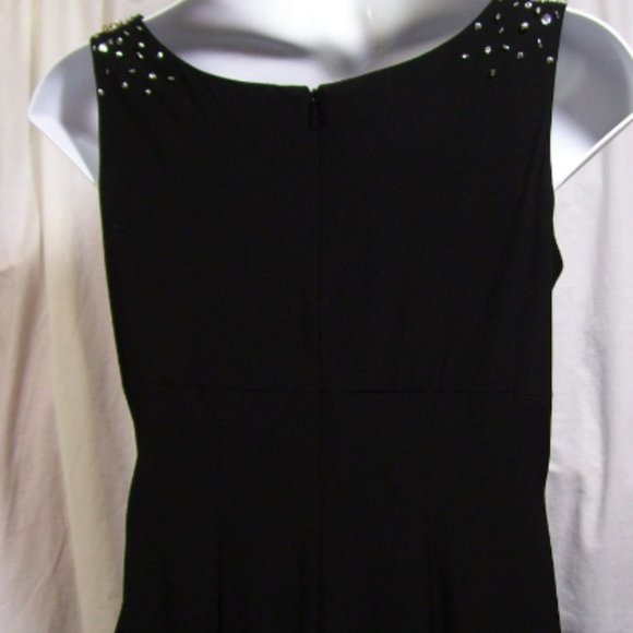Alex Evening, Little Black Dress, Prom Short, Bling Beaded Sequins, Size 14, NWT - Picture 3 of 3